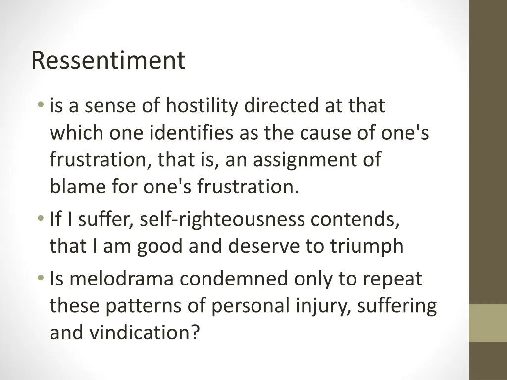 ressentiment