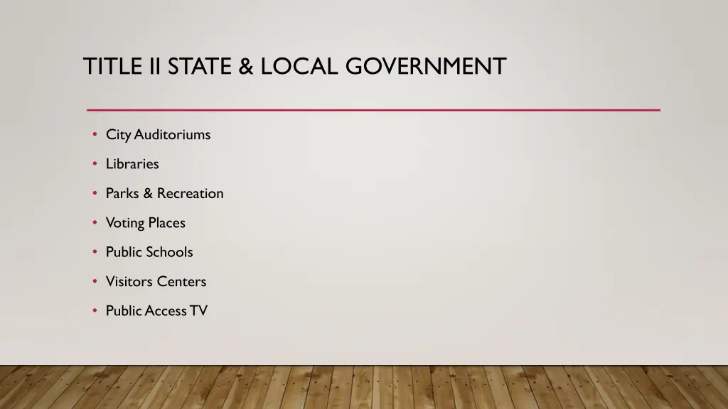 title ii state local government 1