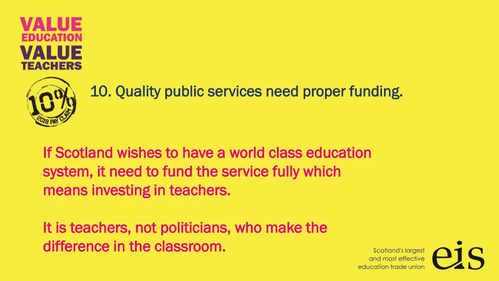 10 quality public services need proper funding