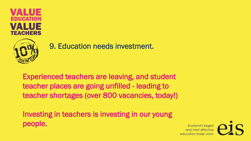 9 education needs investment 9 education needs