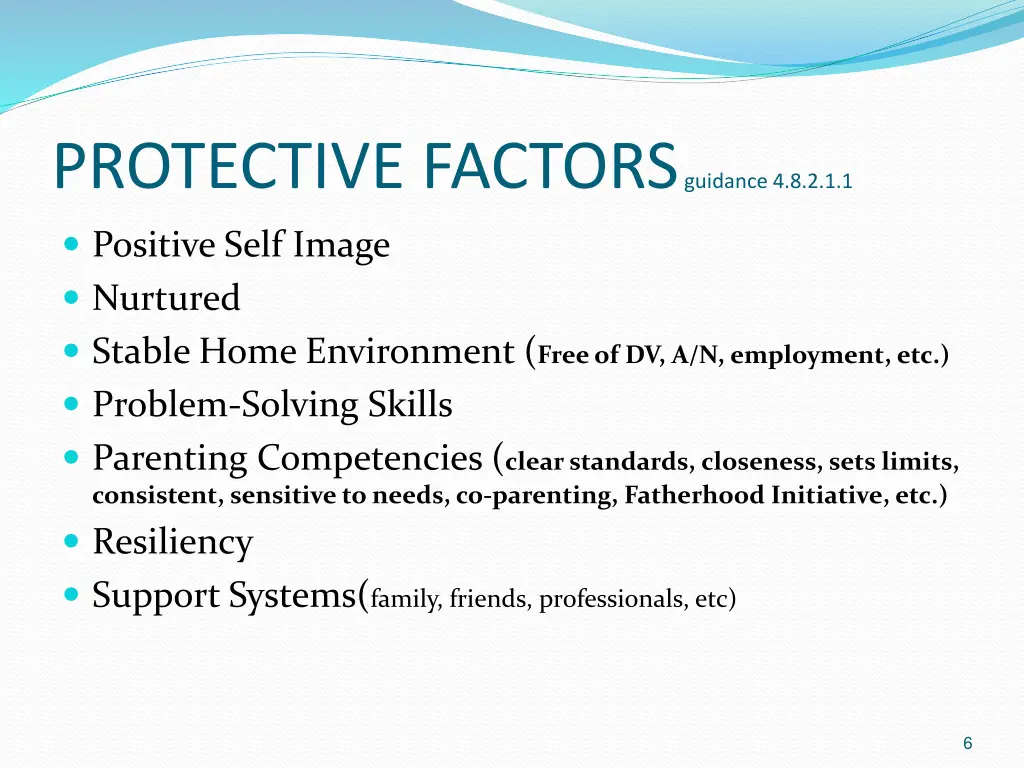 protective factors guidance 4 8 2 1 1