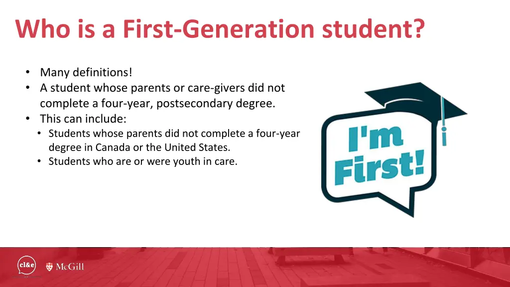 who is a first generation student