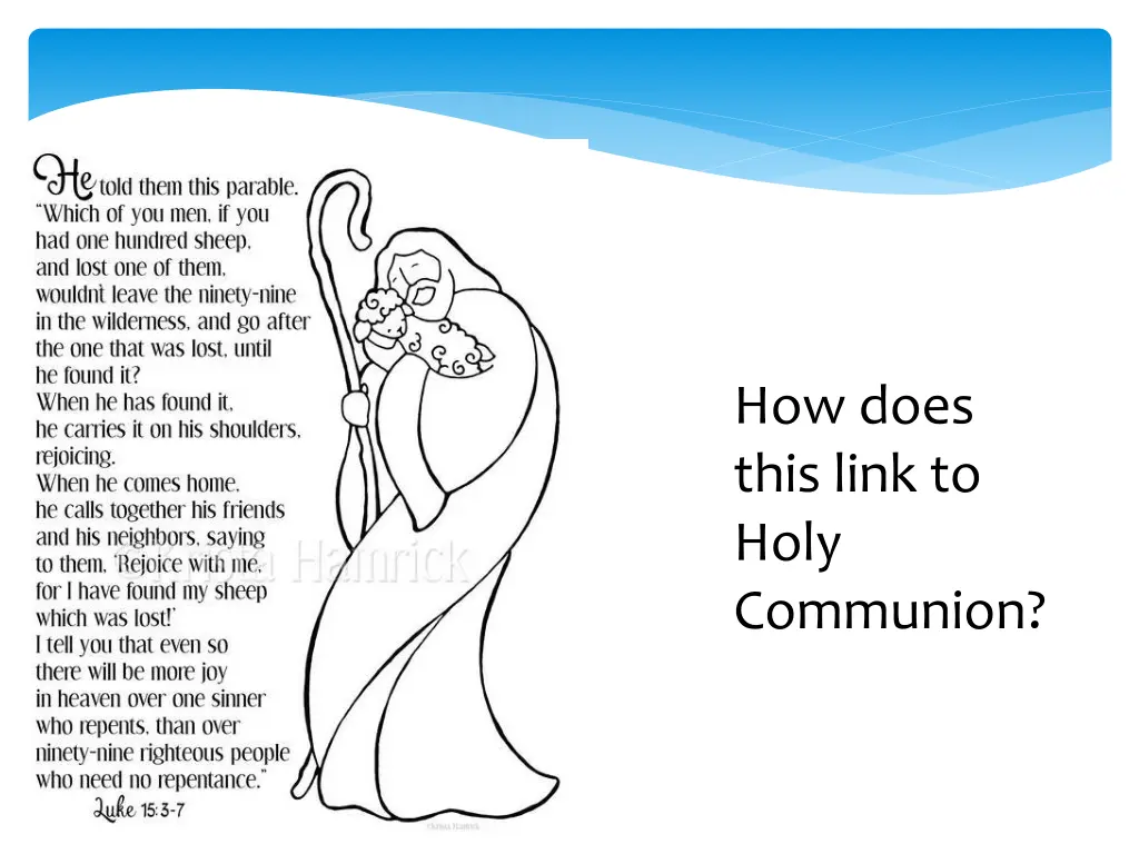 how does this link to holy communion