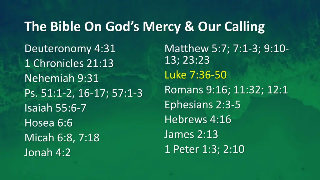 the bible on god s mercy our calling