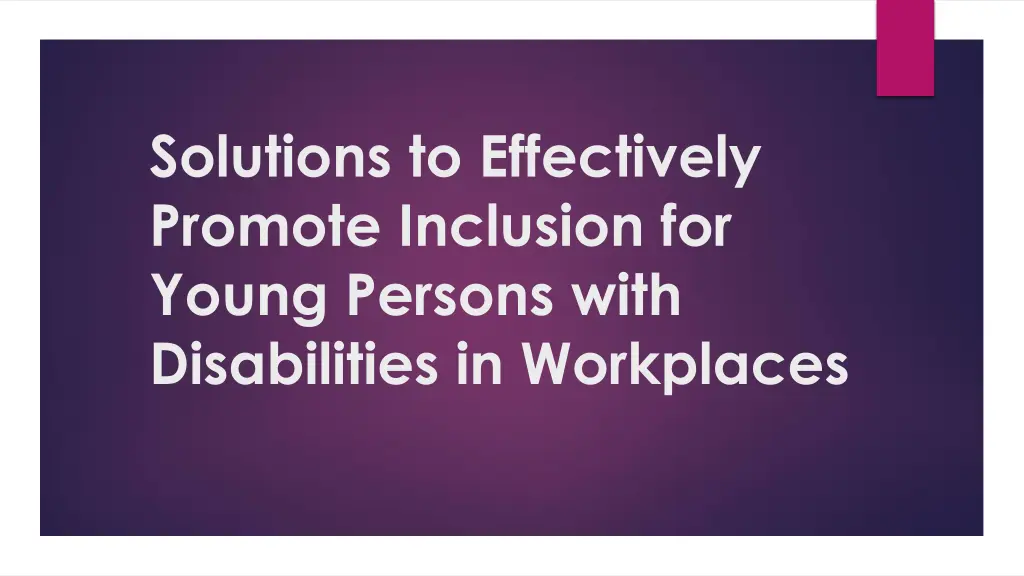 solutions to effectively promote inclusion