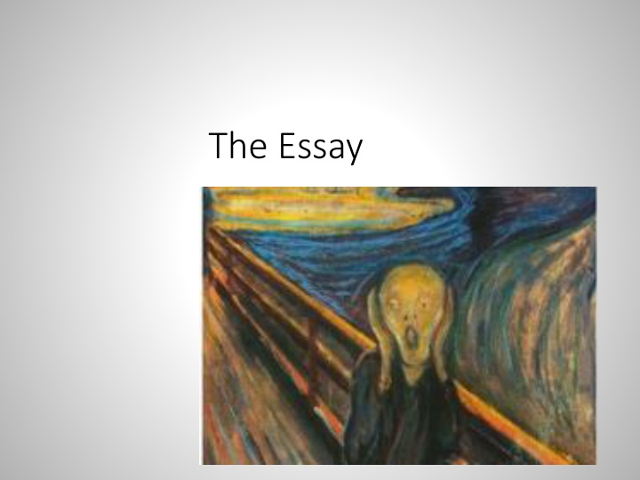 the essay