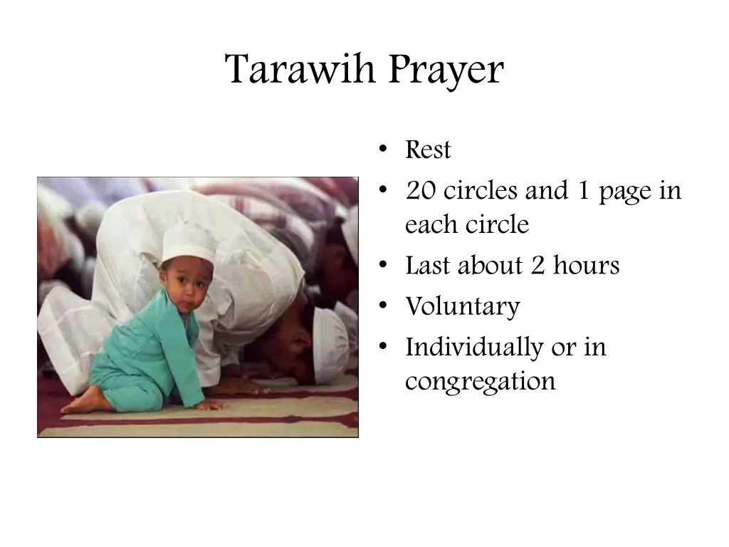 tarawih prayer