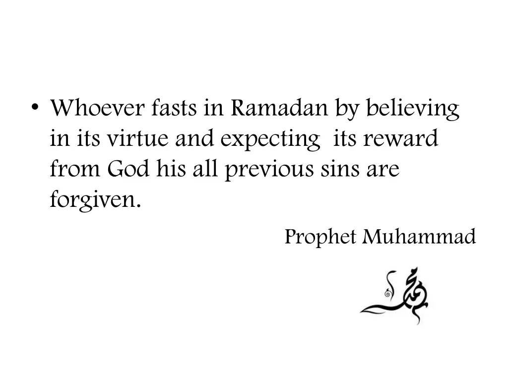 whoever fasts in ramadan by believing