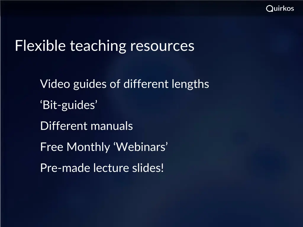 flexible teaching resources