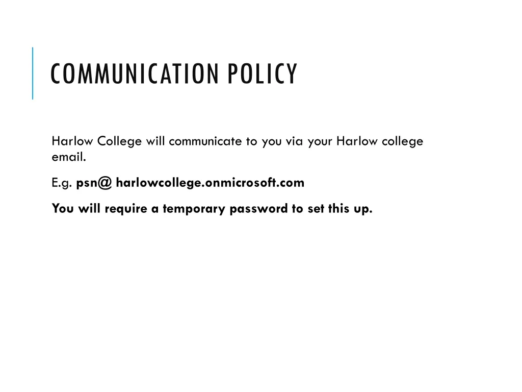 communication policy