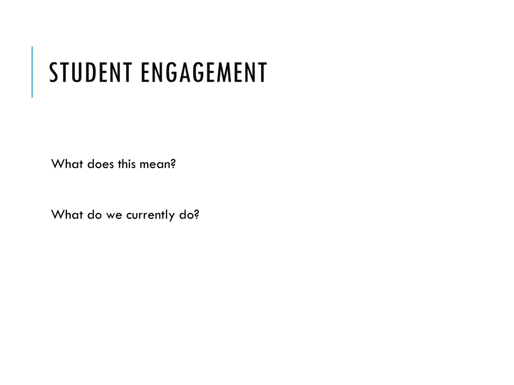 student engagement