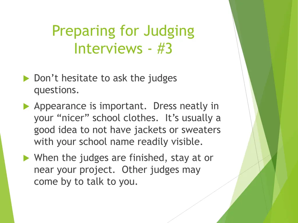 preparing for judging interviews 3