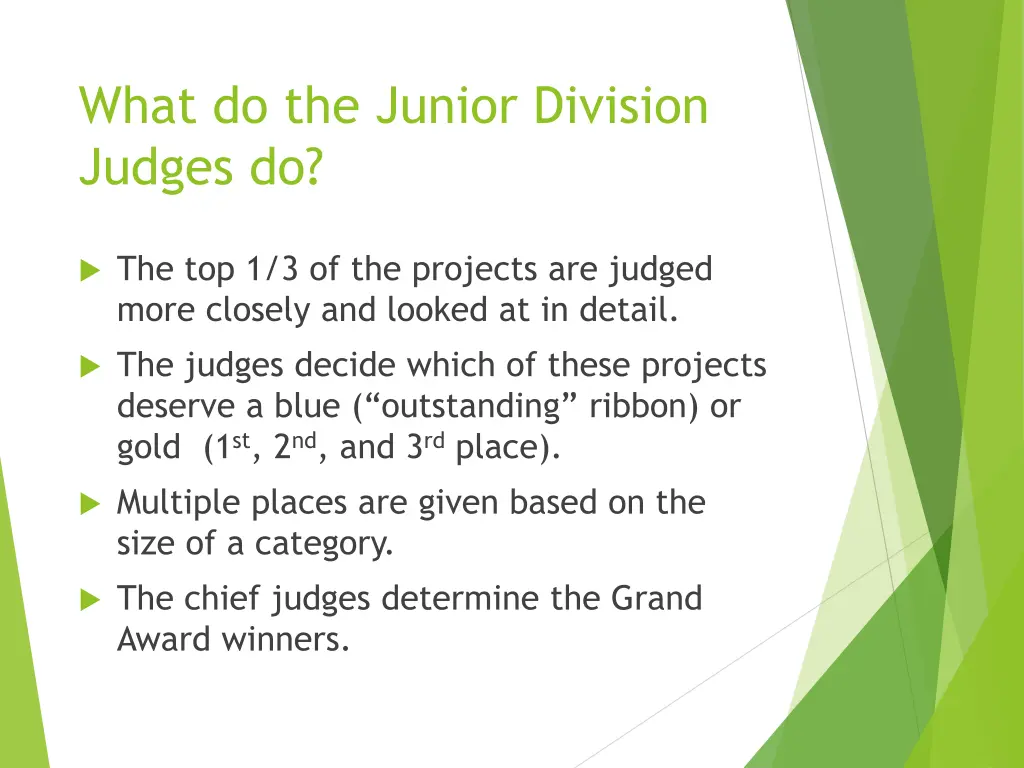 what do the junior division judges do 1