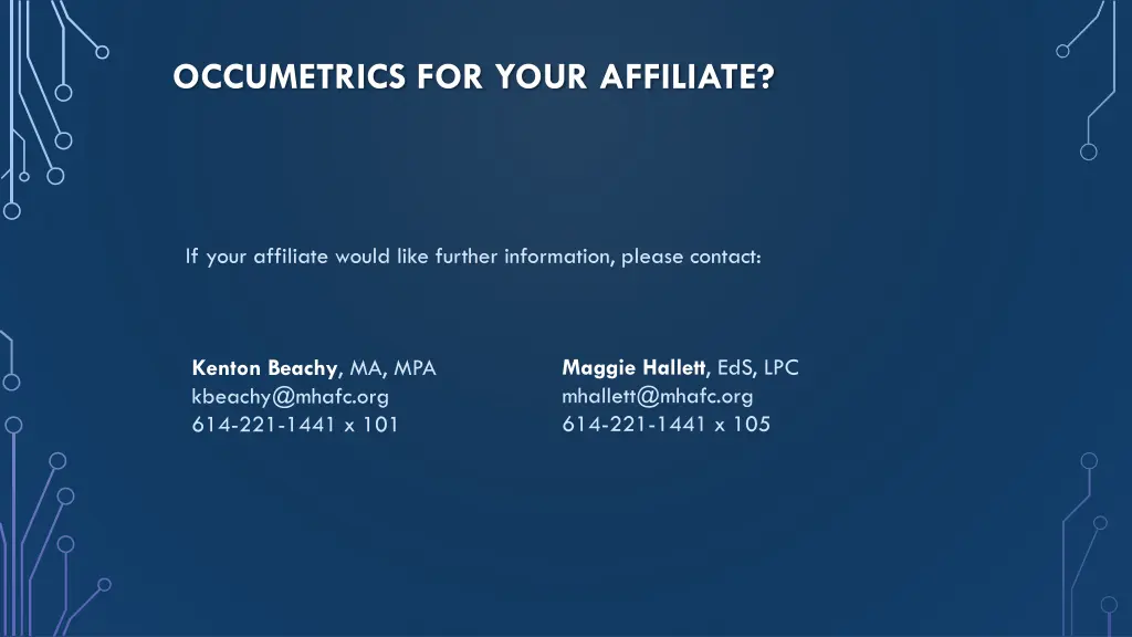 occumetrics for your affiliate 1