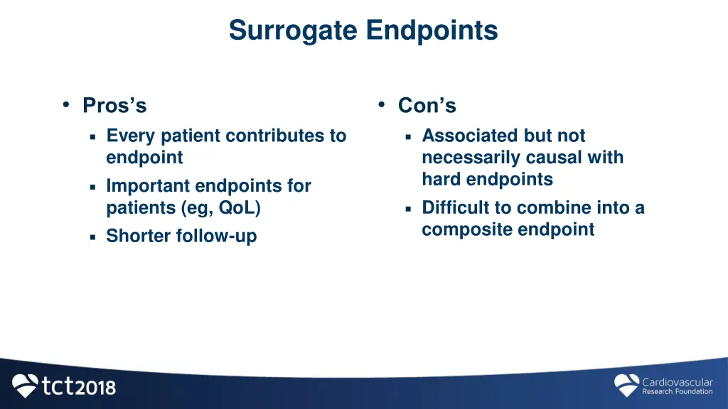 surrogate endpoints