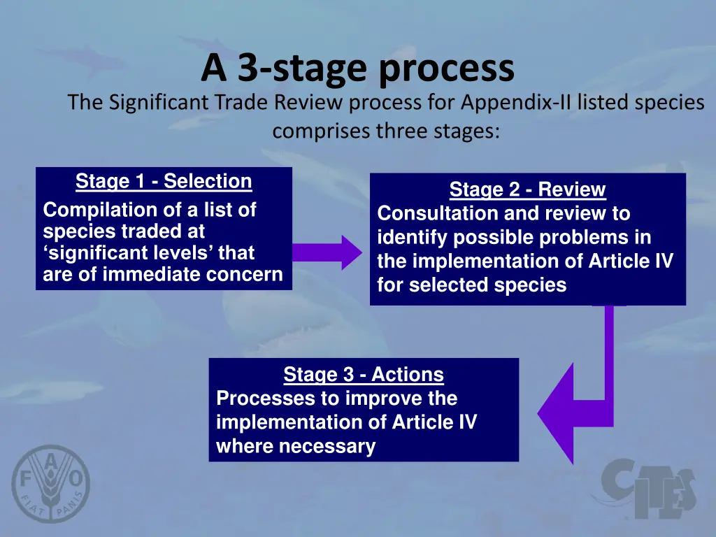 a 3 stage process