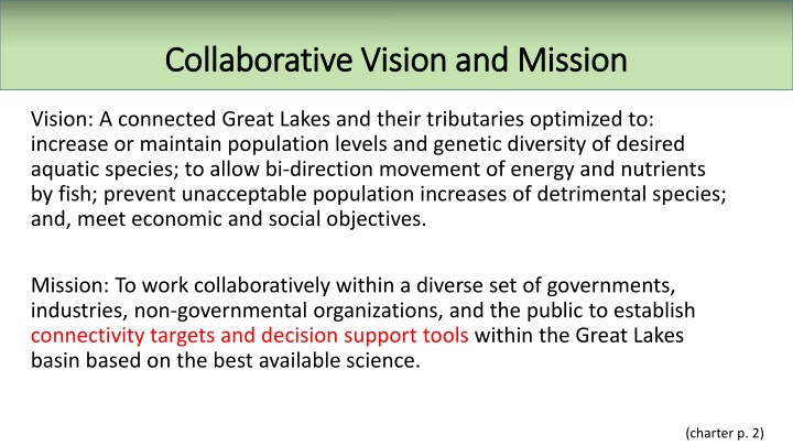 collaborative vision and mission collaborative