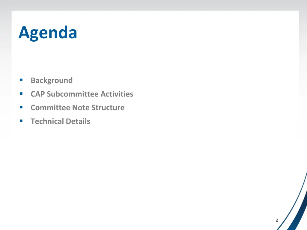 agenda