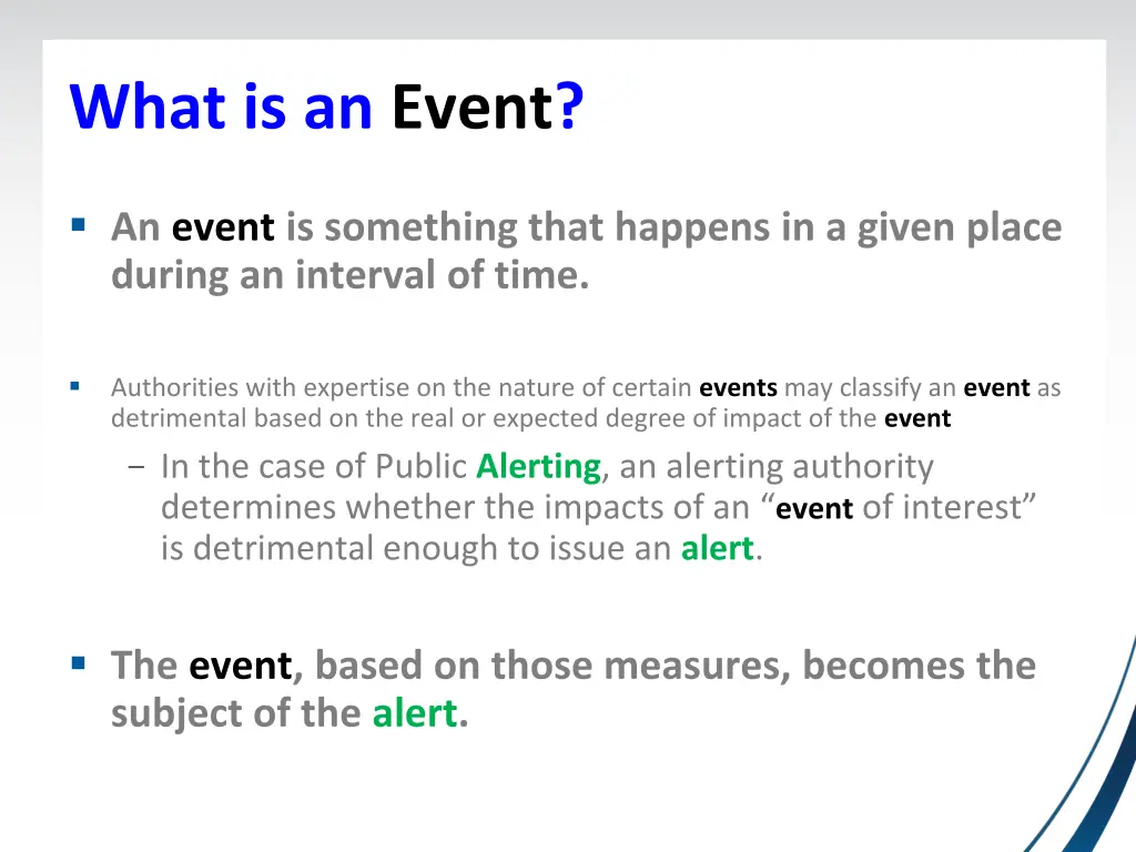 what is an event