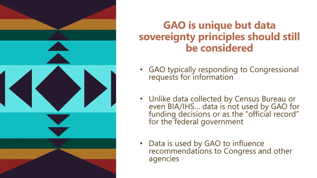 gao is unique but data sovereignty principles