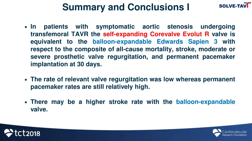 summary and conclusions i