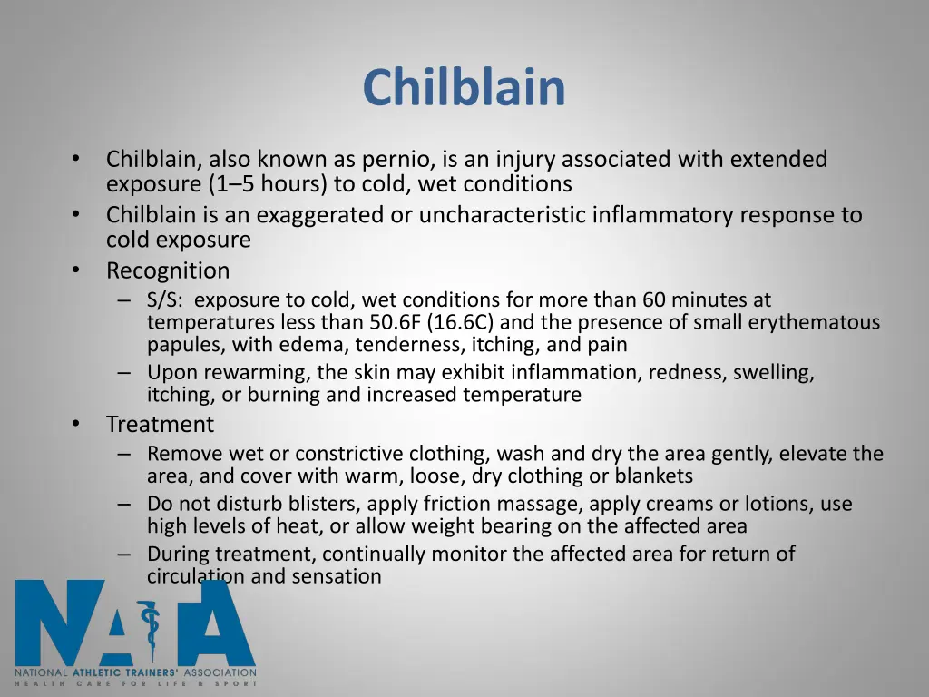 chilblain