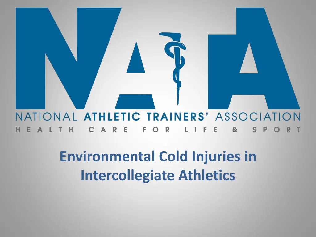 environmental cold injuries in intercollegiate