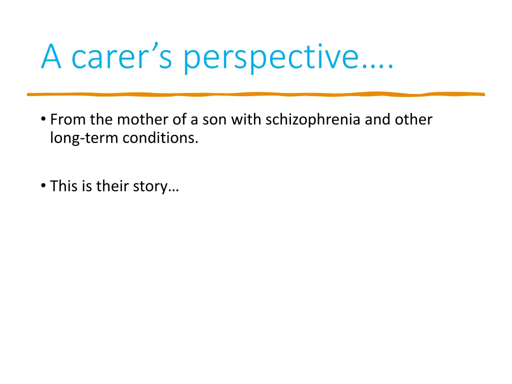 a carer s perspective