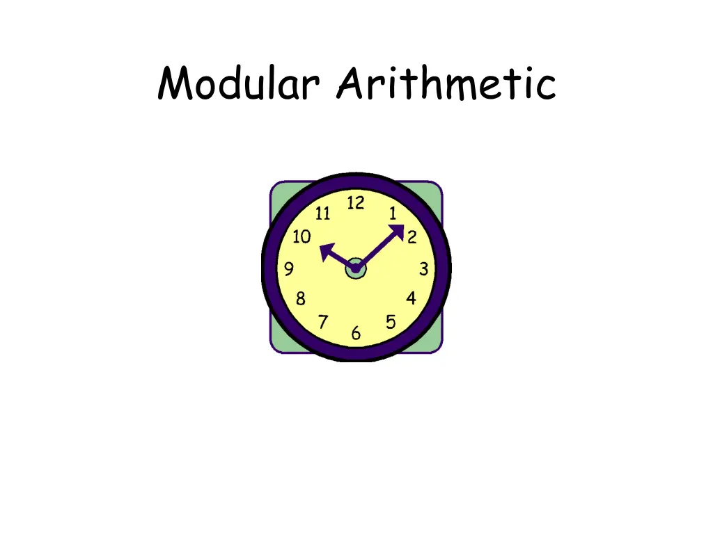 modular arithmetic