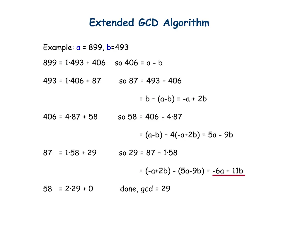 extended gcd algorithm 1