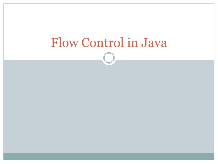 flow control in java