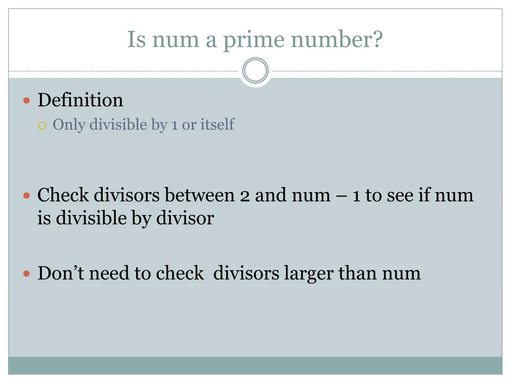 is num a prime number 1