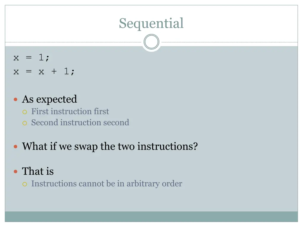 sequential