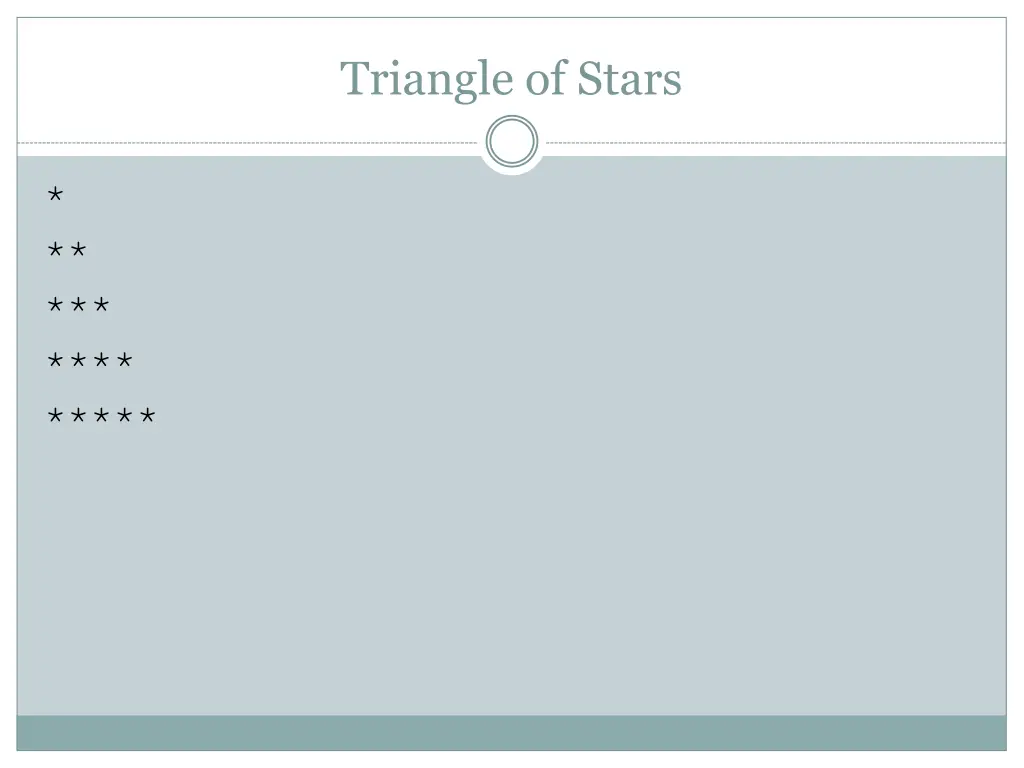 triangle of stars