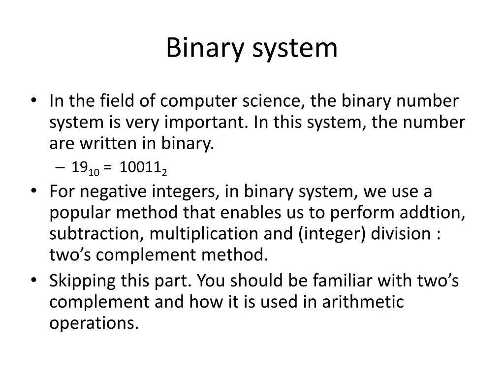 binary system