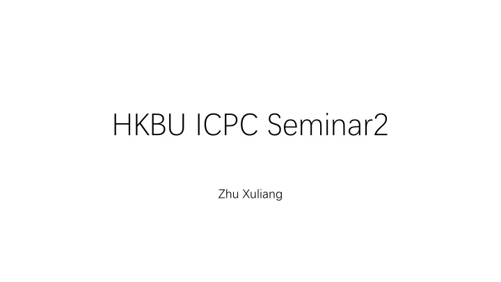 hkbu icpc seminar2