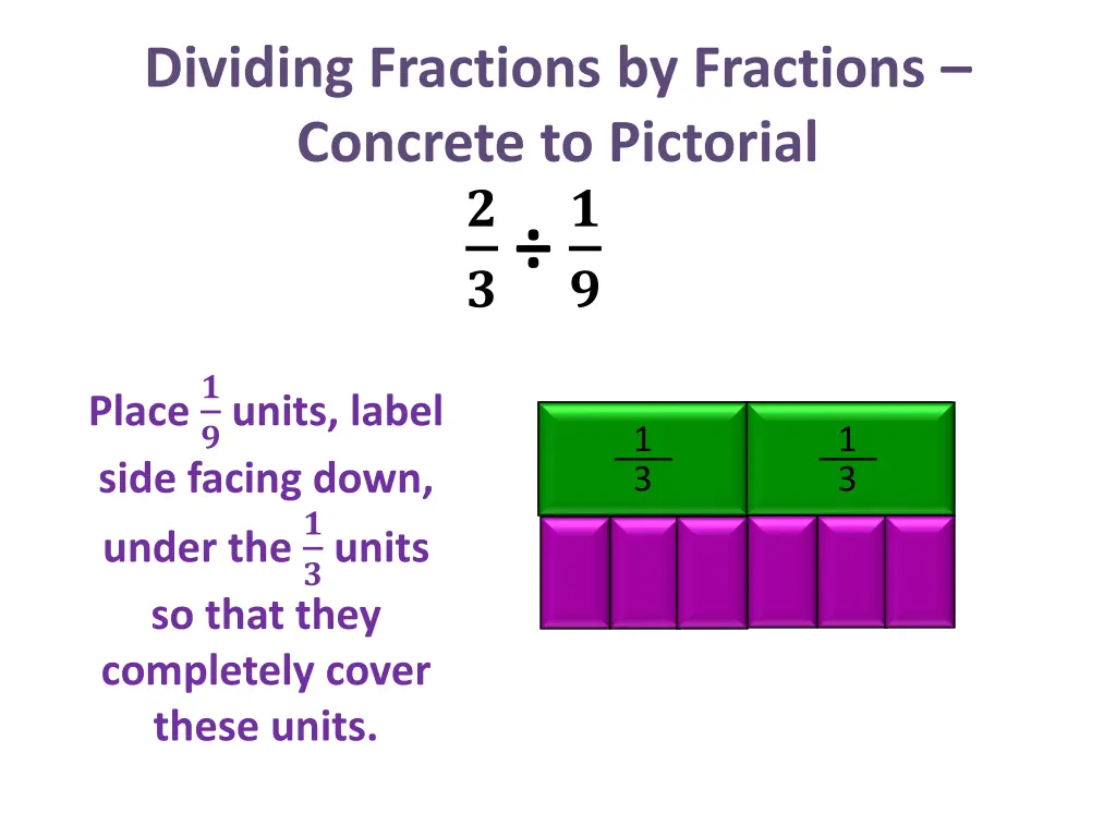 dividing fractions by fractions concrete 10