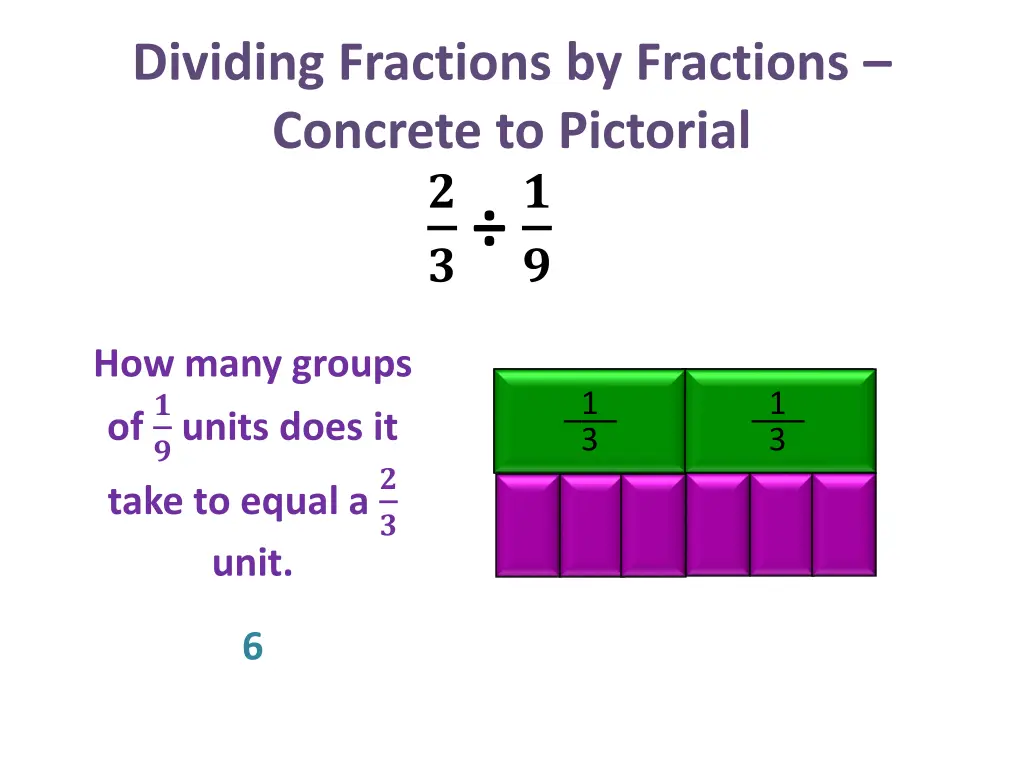 dividing fractions by fractions concrete 11