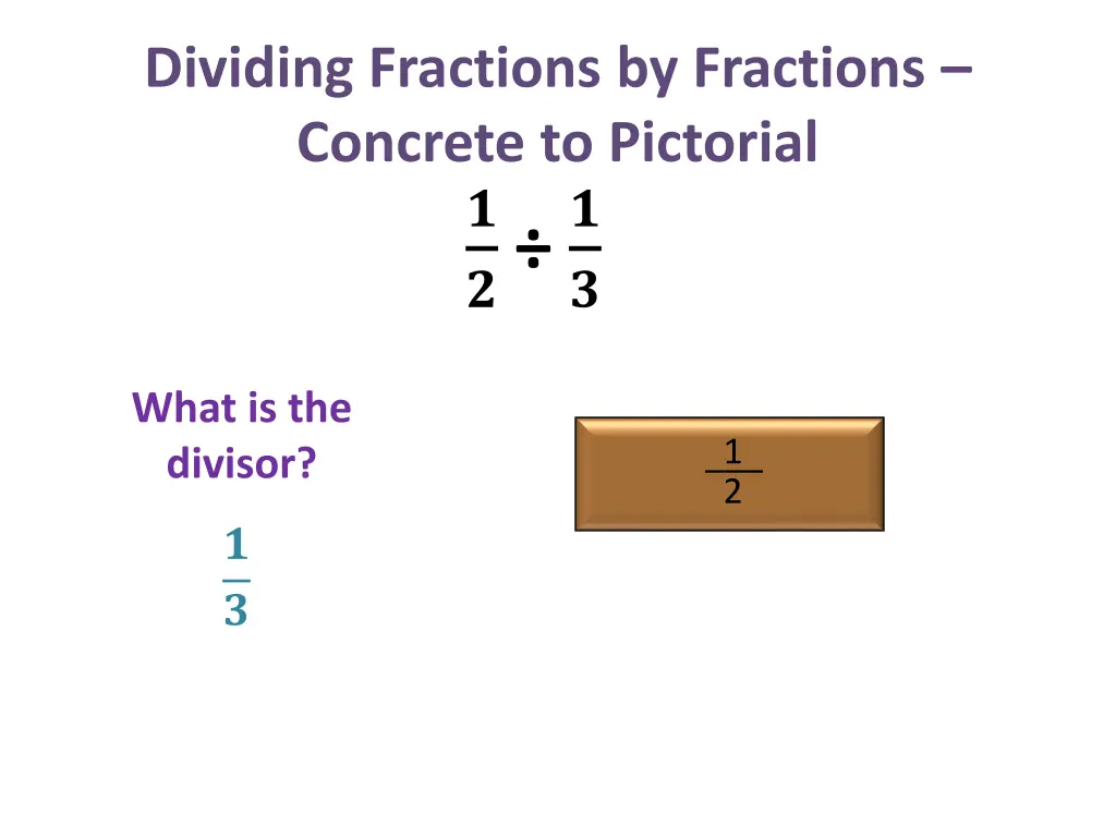 dividing fractions by fractions concrete 14