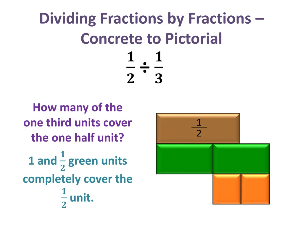 dividing fractions by fractions concrete 20