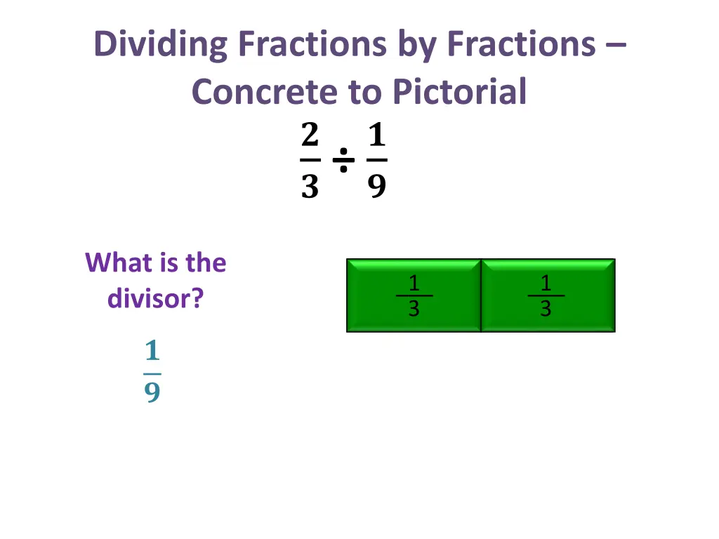 dividing fractions by fractions concrete 8