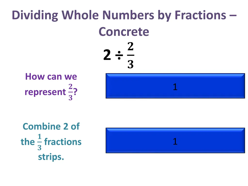 dividing whole numbers by fractions concrete 2 11