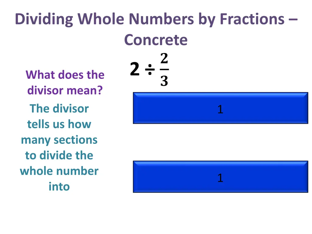 dividing whole numbers by fractions concrete 2 9