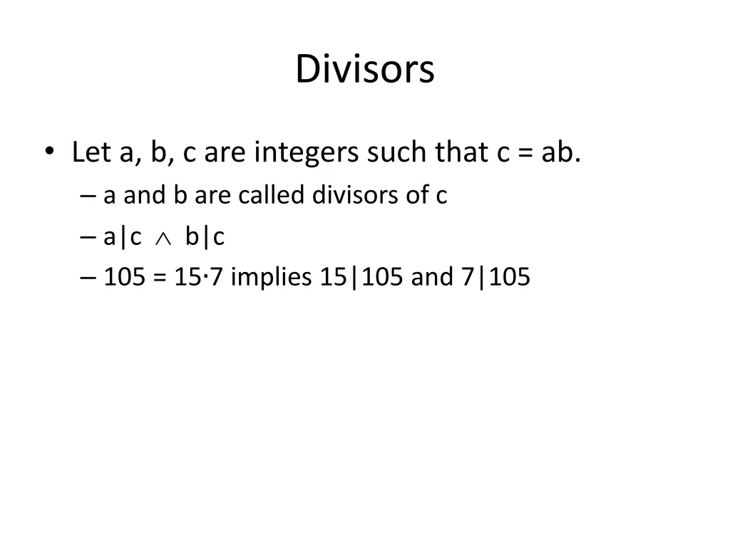 divisors