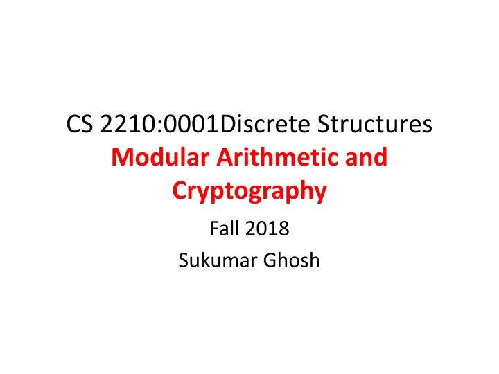 cs 2210 0001discrete structures modular