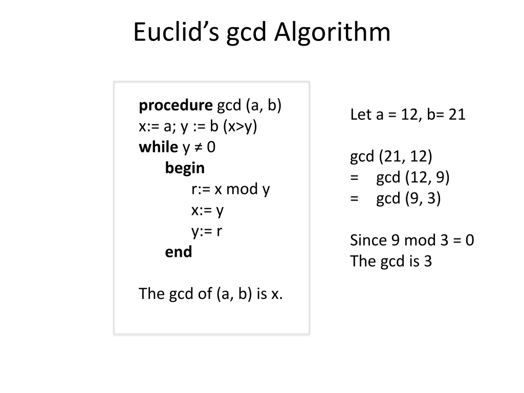 euclid s gcd algorithm