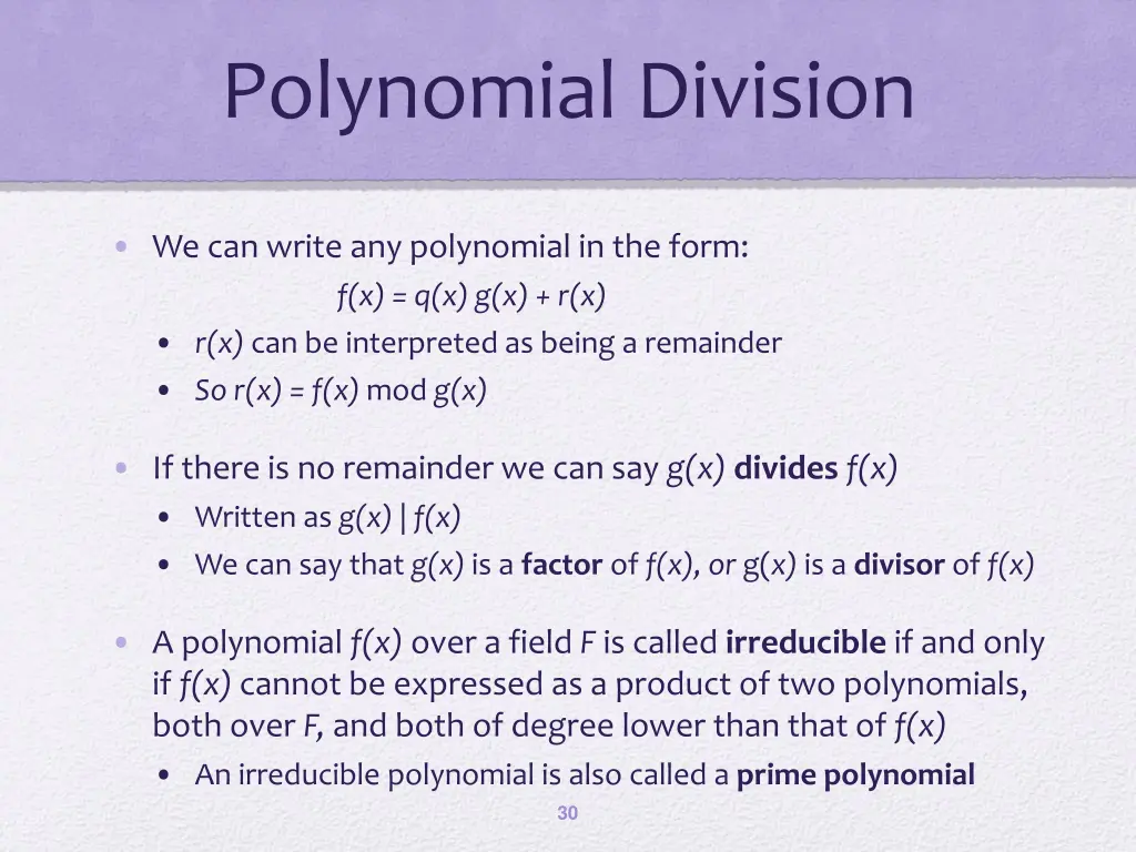 polynomial division