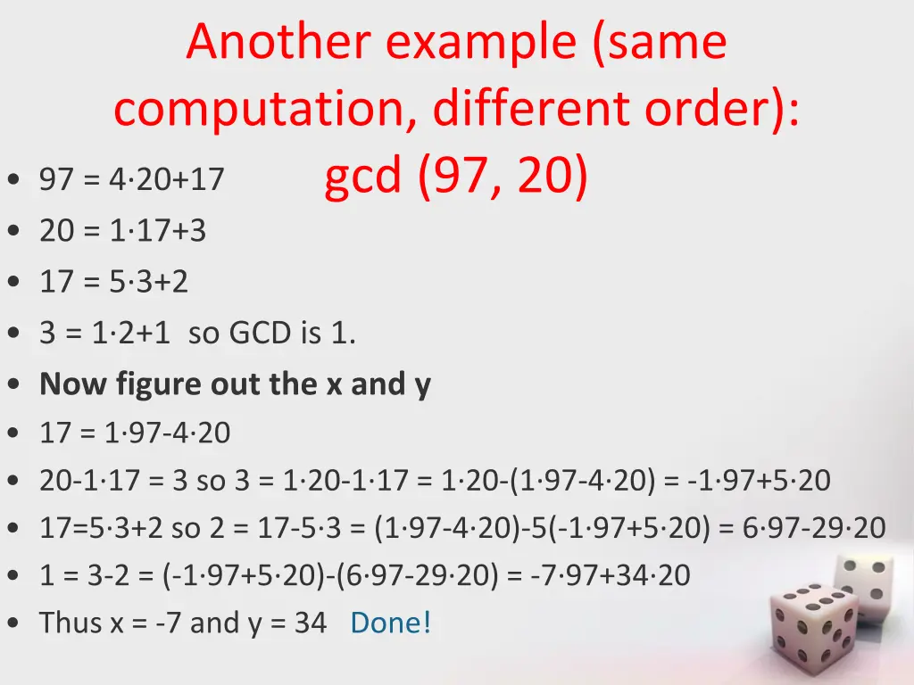 another example same computation different order