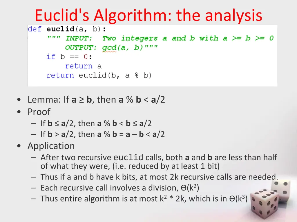 euclid s algorithm the analysis