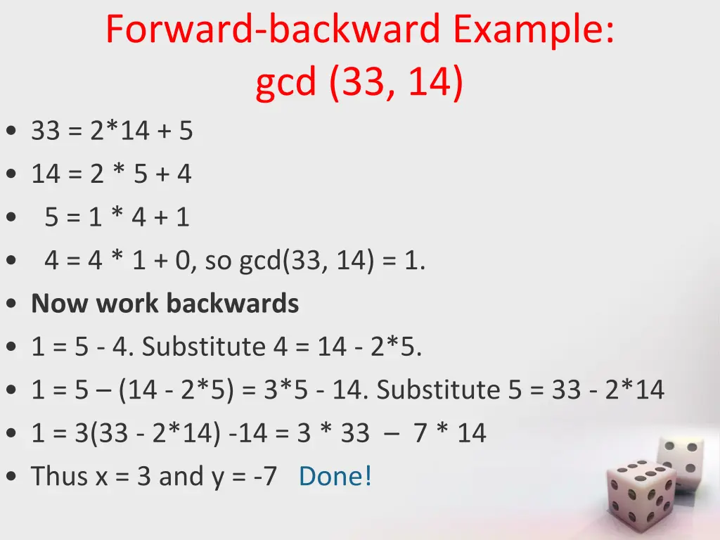 forward backward example